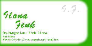 ilona fenk business card